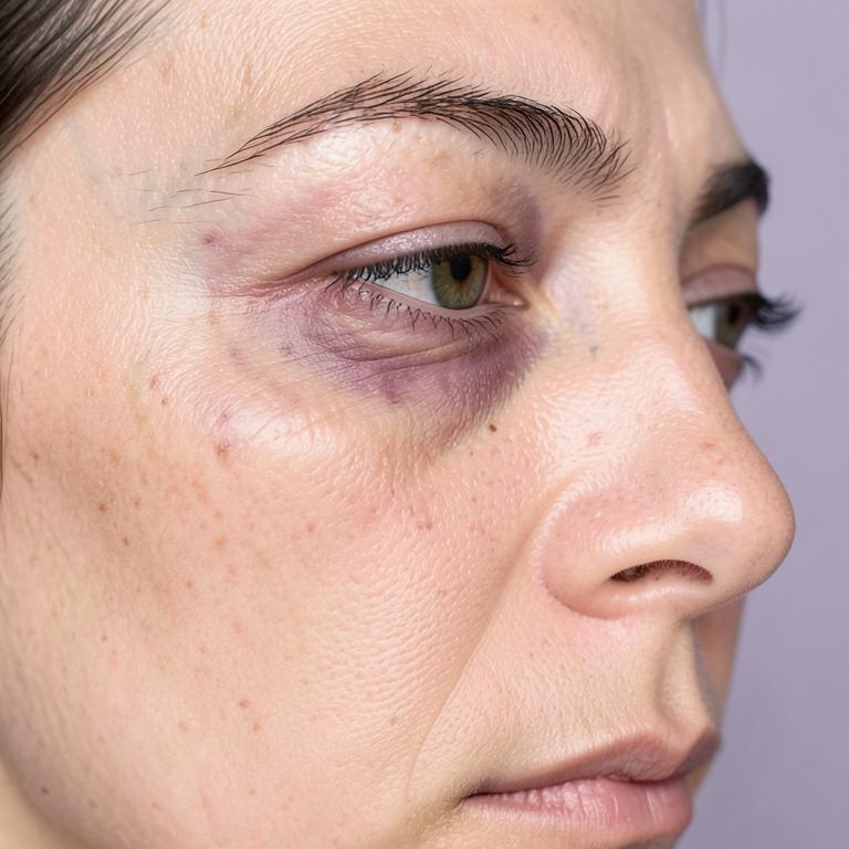 صورة توضح تحسّن منطقة تحت العين
